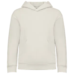 Sweat-shirt écoresponsable à capuche oversize personnalisé enfant - Native Spirit | Ivory