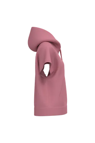 Sweat-shirt écoresponsable à capuche oversize sans manches French Terry femme - Native Spirit