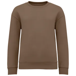 Sweat-shirt écoresponsable à col rond oversize enfant personnalisé - Native Spirit | Driftwood