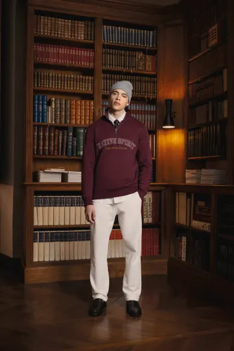 Sweat-shirt écoresponsable personnalisé à col montant zippé homme - Native Spirit