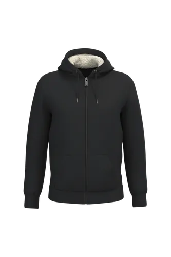 Sweat-shirt écoresponsable zippé doublé en sherpa unisexe - Native Spirit