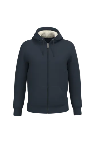 Sweat-shirt écoresponsable zippé doublé en sherpa unisexe - Native Spirit
