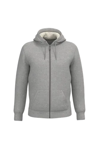 Sweat-shirt écoresponsable zippé doublé en sherpa unisexe - Native Spirit