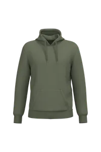 Sweat-shirt recyclé à capuche unisexe - Kariban | Caper Green