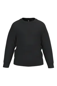 Sweat-shirt recyclé col rond enfant - Kariban | Black