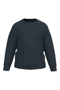 Sweat-shirt recyclé col rond enfant - Kariban | Navy
