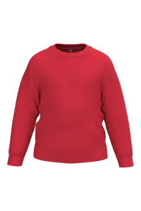 Sweat-shirt recyclé col rond enfant - Kariban | Red