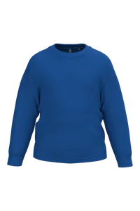 Sweat-shirt recyclé col rond enfant - Kariban | Royal Blue