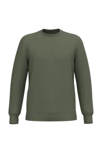 Sweat-shirt recyclé col rond unisexe - Kariban | Caper Green