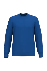Sweat-shirt recyclé col rond unisexe - Kariban | Royal Blue
