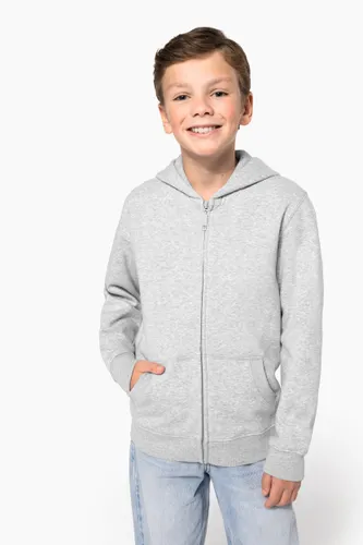 Sweat-shirt recyclé zippé à capuche enfant - Kariban