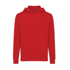 Sweater à capuche léger en coton recyclé à personnaliser Iqoniq Rila - iqoniq | Rouge