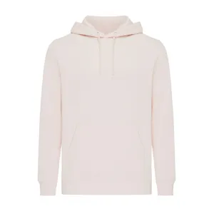 Sweater à capuche léger en coton recyclé à personnaliser Iqoniq Rila - iqoniq | Cloud pink