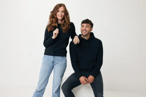 Sweater à capuche léger en coton recyclé à personnaliser Iqoniq Rila - iqoniq