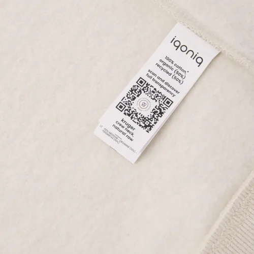 Sweater à col rond en coton recyclé à personnaliser Iqoniq Kruger - iqoniq