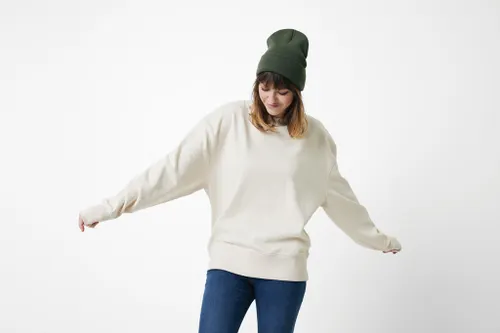 Sweater à col rond en coton recyclé à personnaliser Iqoniq Kruger - iqoniq