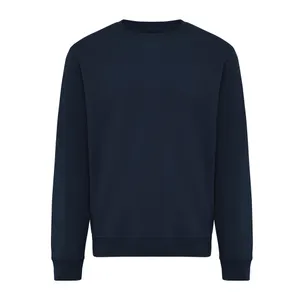 Sweater à col rond en coton recyclé IQONIQ Torla - iqoniq | Bleu marine