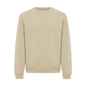 Sweater à col rond en coton recyclé IQONIQ Torla - iqoniq | Desert