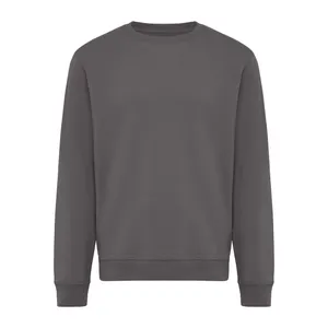 Sweater à col rond en coton recyclé IQONIQ Torla - iqoniq | Antracite