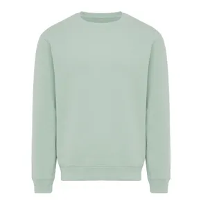 Sweater à col rond en coton recyclé IQONIQ Torla - iqoniq | Iceberg green