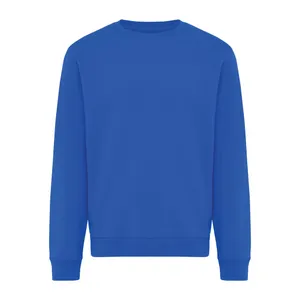 Sweater à col rond en coton recyclé IQONIQ Torla - iqoniq | Bleu royal
