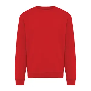 Sweater à col rond en coton recyclé IQONIQ Torla - iqoniq | Rouge