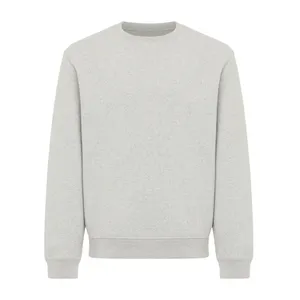 Sweater à col rond en coton recyclé IQONIQ Torla - iqoniq | Light heather grey