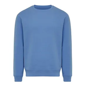 Sweater à col rond en coton recyclé IQONIQ Torla - iqoniq | Moon blue