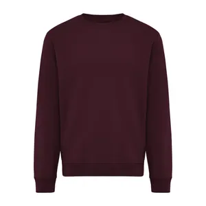 Sweater à col rond en coton recyclé IQONIQ Torla - iqoniq | Merlot