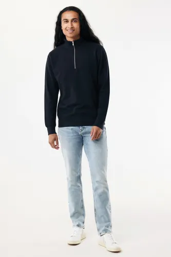 Sweater IQONIQ à col montant zippé en coton recyclé Elgon - iqoniq