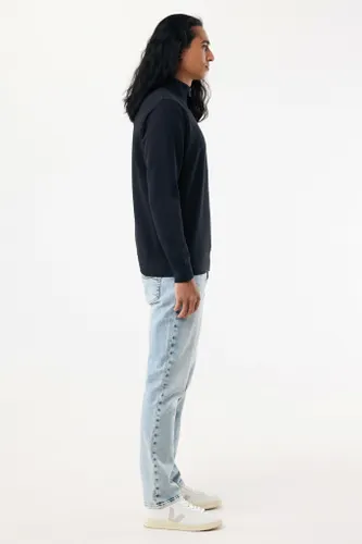 Sweater IQONIQ à col montant zippé en coton recyclé Elgon - iqoniq