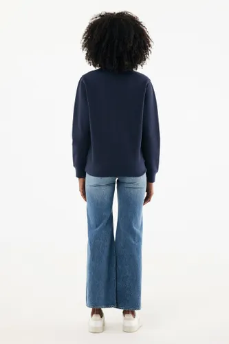 Sweater IQONIQ à col montant zippé en coton recyclé Elgon - iqoniq