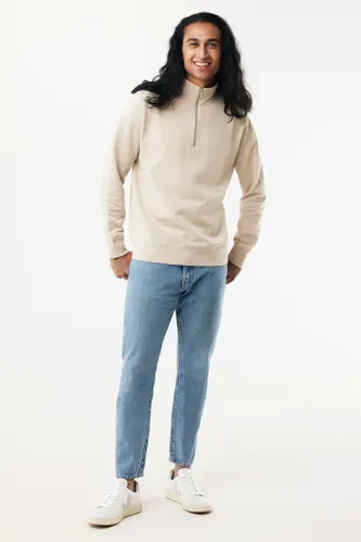 Sweater IQONIQ à col montant zippé en coton recyclé Elgon - iqoniq