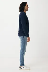 Sweater léger à col rond en coton recyclé personnalisé Iqoniq Etosha - iqoniq