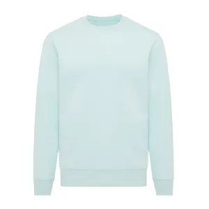 Sweater léger à col rond en coton recyclé personnalisé Iqoniq Etosha - iqoniq | Crushed mint
