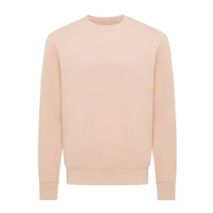 Sweater léger à col rond en coton recyclé personnalisé Iqoniq Etosha - iqoniq | Peach nectar