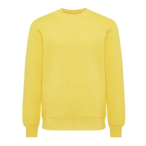 Sweater léger à col rond en coton recyclé personnalisé Iqoniq Etosha - iqoniq | Jaune