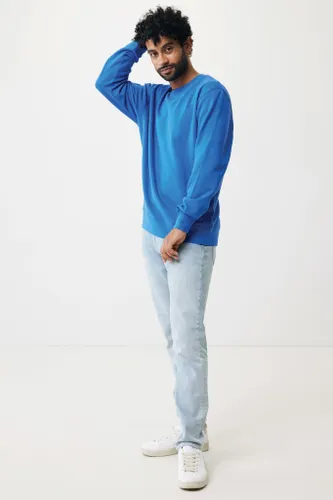 Sweater léger à col rond en coton recyclé personnalisé Iqoniq Etosha - iqoniq