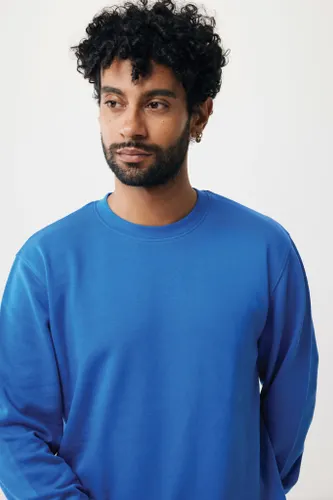 Sweater léger à col rond en coton recyclé personnalisé Iqoniq Etosha - iqoniq