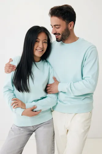 Sweater léger à col rond en coton recyclé personnalisé Iqoniq Etosha - iqoniq