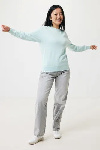 Sweater léger à col rond en coton recyclé personnalisé Iqoniq Etosha - iqoniq