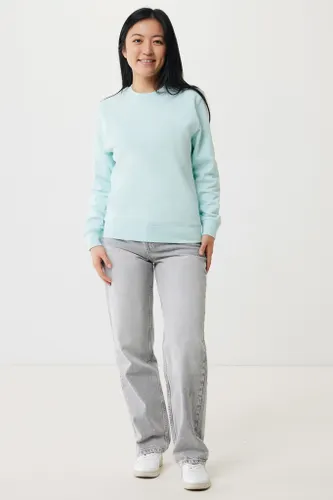 Sweater léger à col rond en coton recyclé personnalisé Iqoniq Etosha - iqoniq