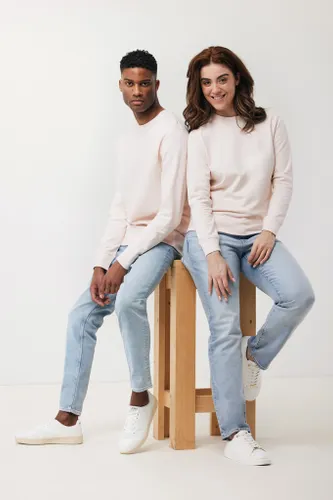 Sweater léger à col rond en coton recyclé personnalisé Iqoniq Etosha - iqoniq