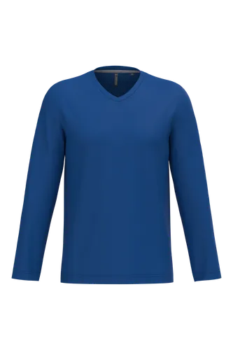 T-shirt col V manches longues homme - Kariban