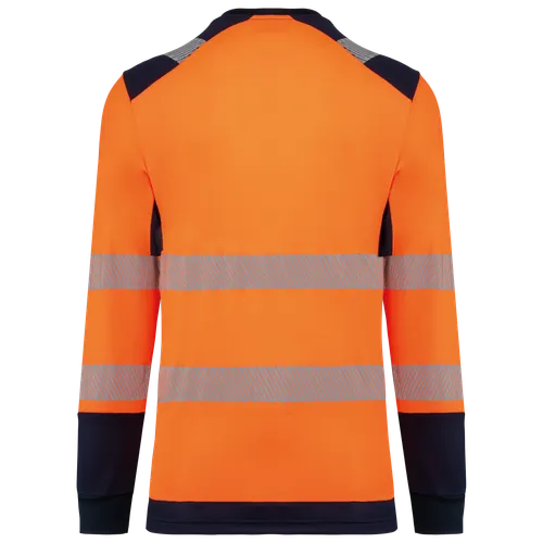 T-shirt de sécurité recyclé col rond manches longues unisexe - WK. Designed To Work