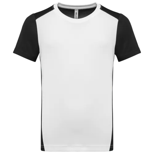 T-shirt de sport écoresponsable bicolore enfant - PROACT®