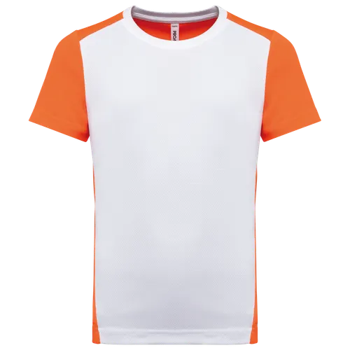 T-shirt de sport écoresponsable bicolore enfant - PROACT®