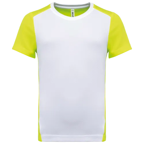 T-shirt de sport écoresponsable bicolore enfant - PROACT®