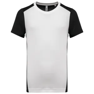 T-shirt de sport écoresponsable bicolore homme - PROACT® | White / Black