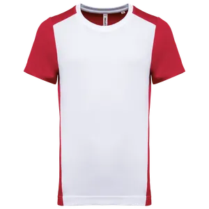 T-shirt de sport écoresponsable bicolore homme - PROACT® | White / Red